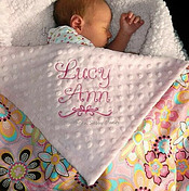 embroidered baby blankets personalized 